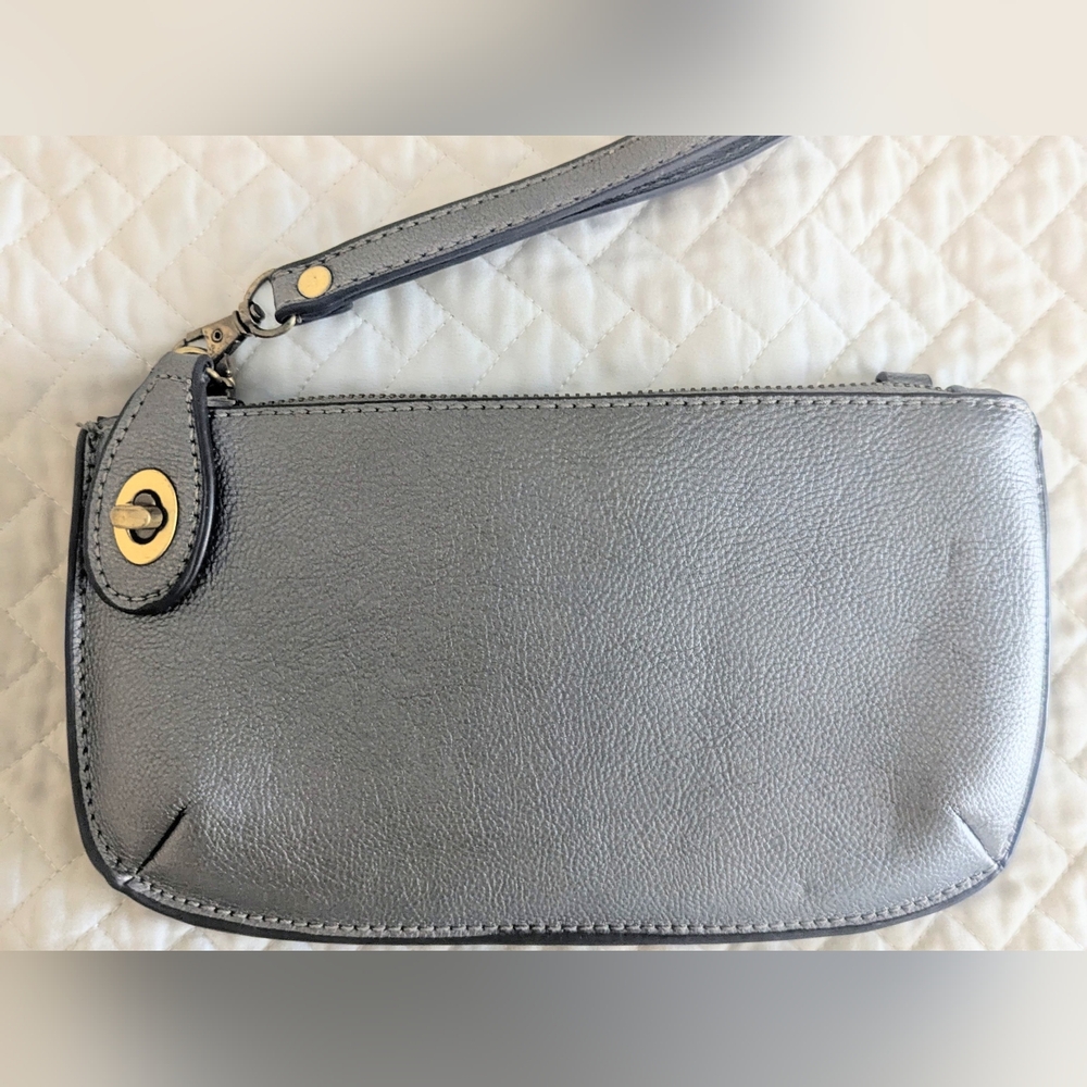 Joy Susan Mini Crossbody Leather Wristlet Clutch